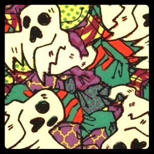 Lularoe TC Neon Candy Ghost Leggings EUC